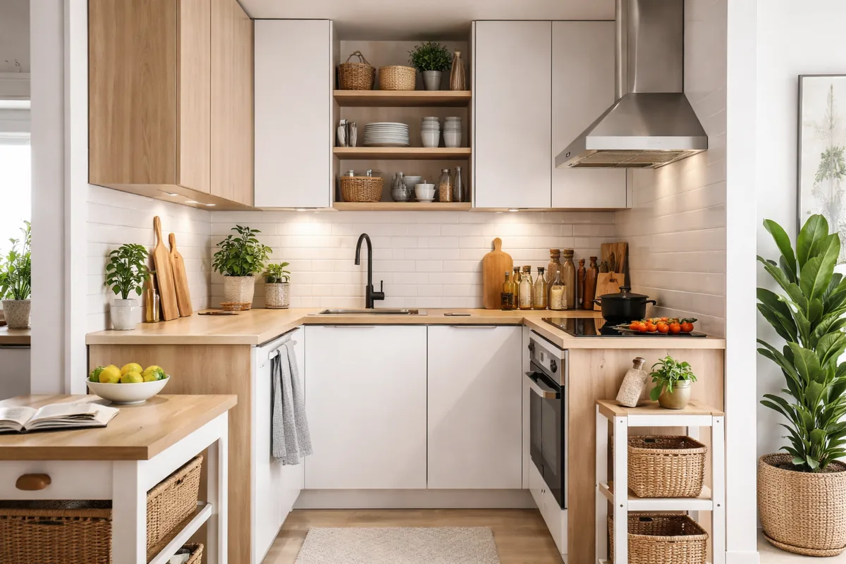 Comment aménager une petite cuisine de maison sans perdre de place
