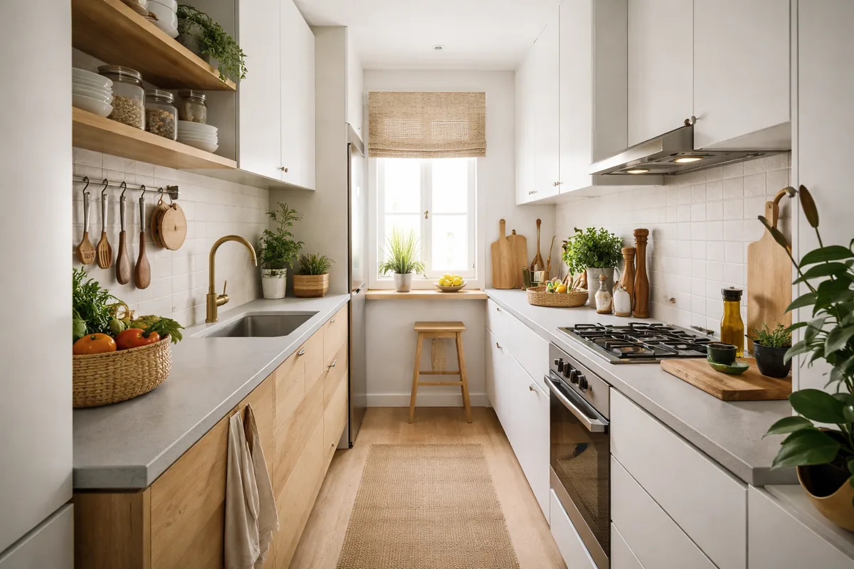 Solutions simples pour optimiser l’espace dans une cuisine étroite